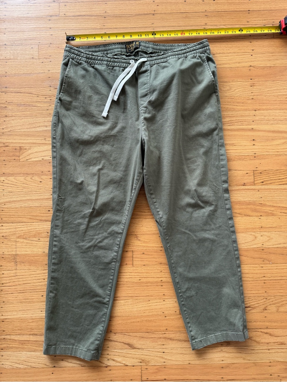 Steel City Easy Pants Drawstrings Men’s 38 Olive XL